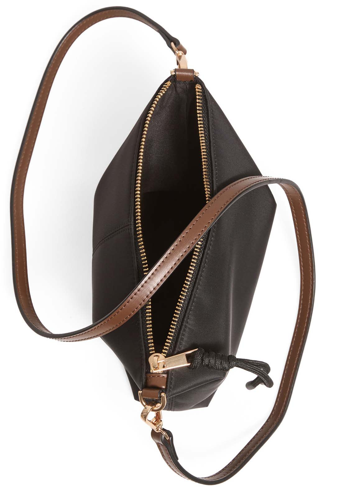 Nylon Mini Bag With Panels - Black
