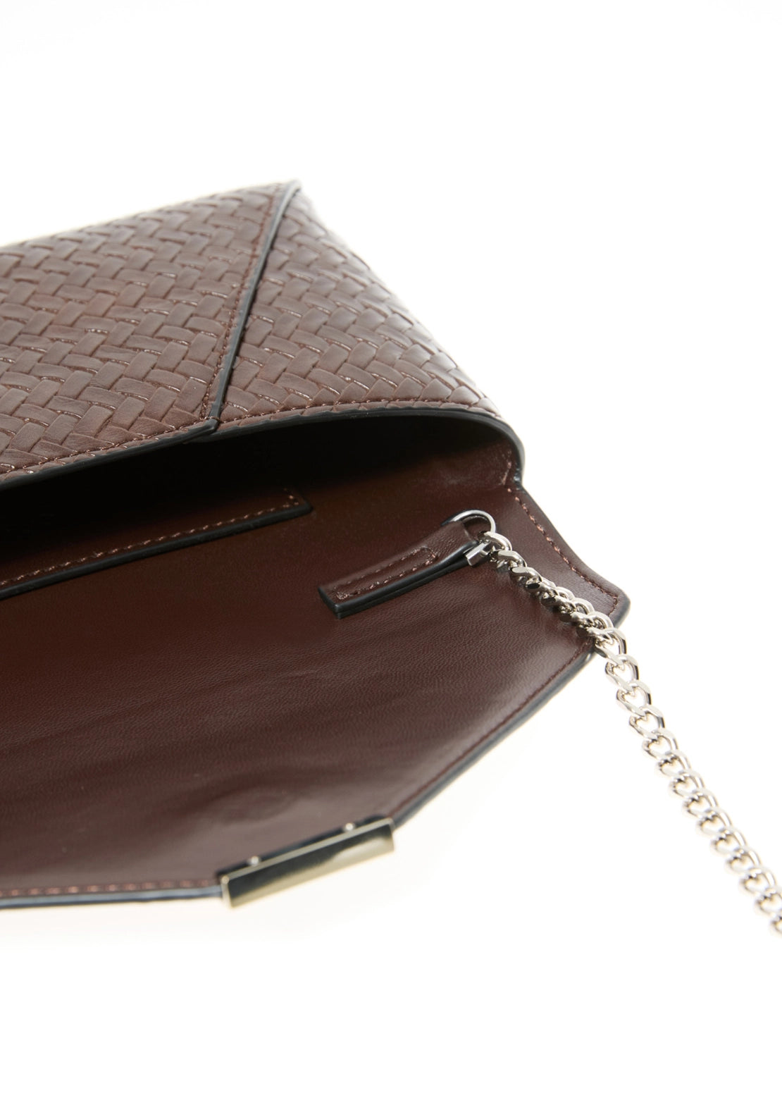 Braided Clutch - Brown