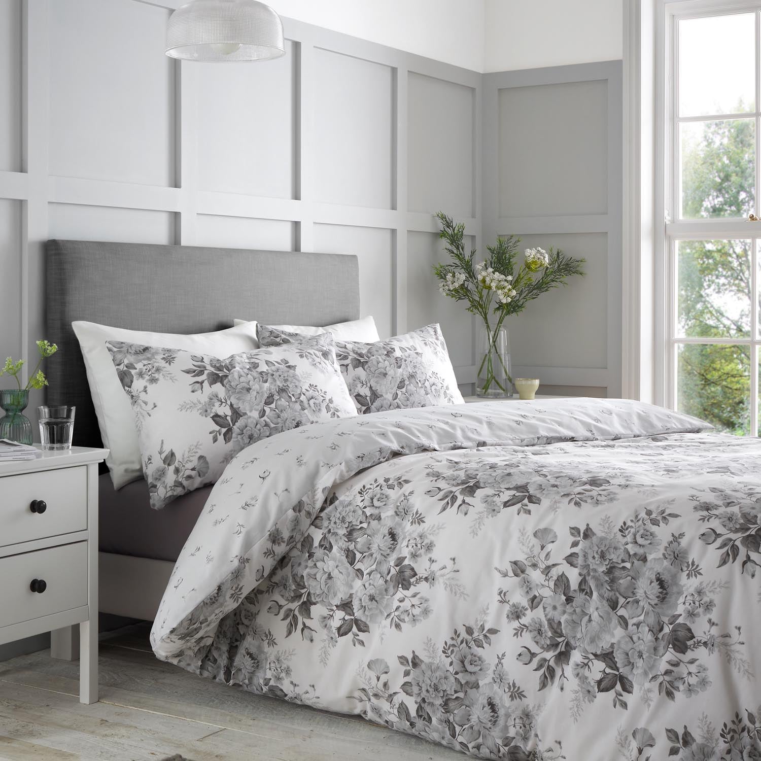 Catherine Lansfield Elinda Floral Duvet Cover Set 2 Shaws Department Stores