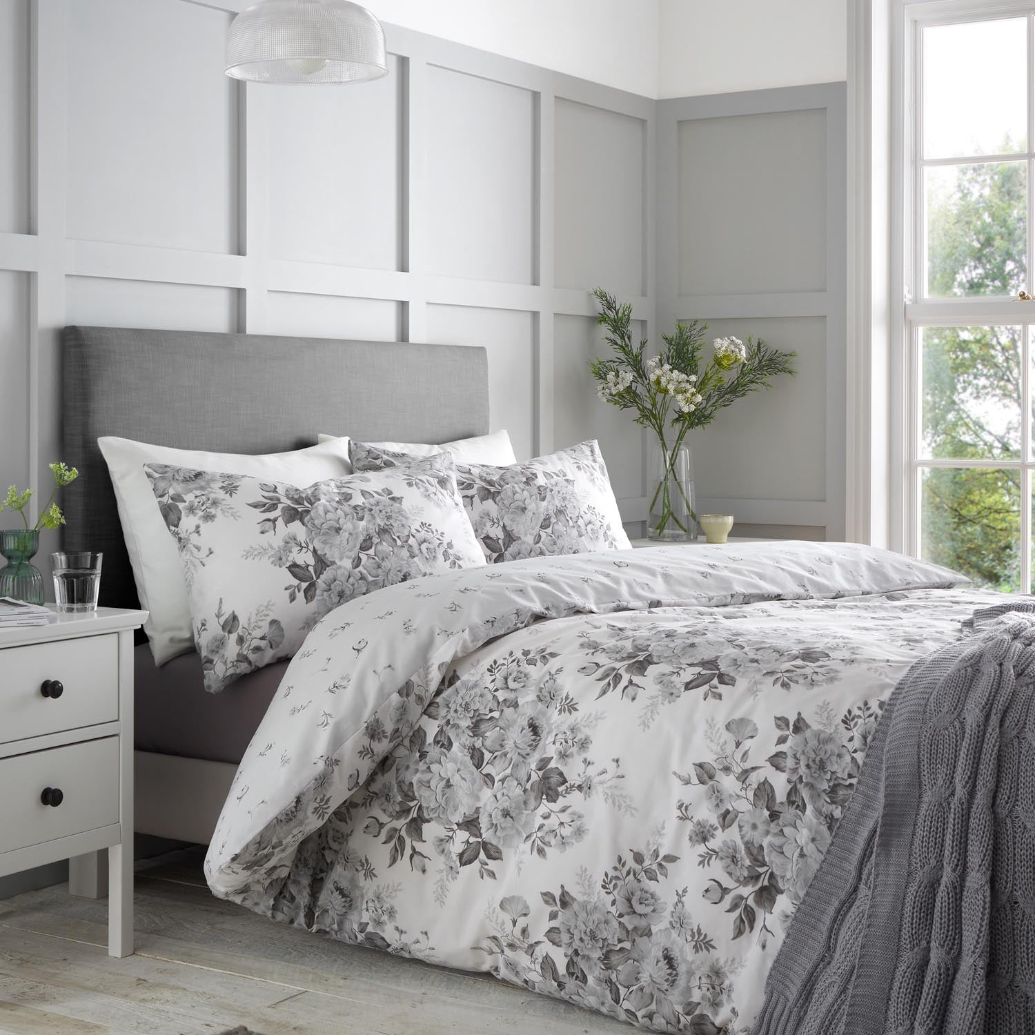 Catherine Lansfield Elinda Floral Duvet Cover Set 1 Shaws Department Stores
