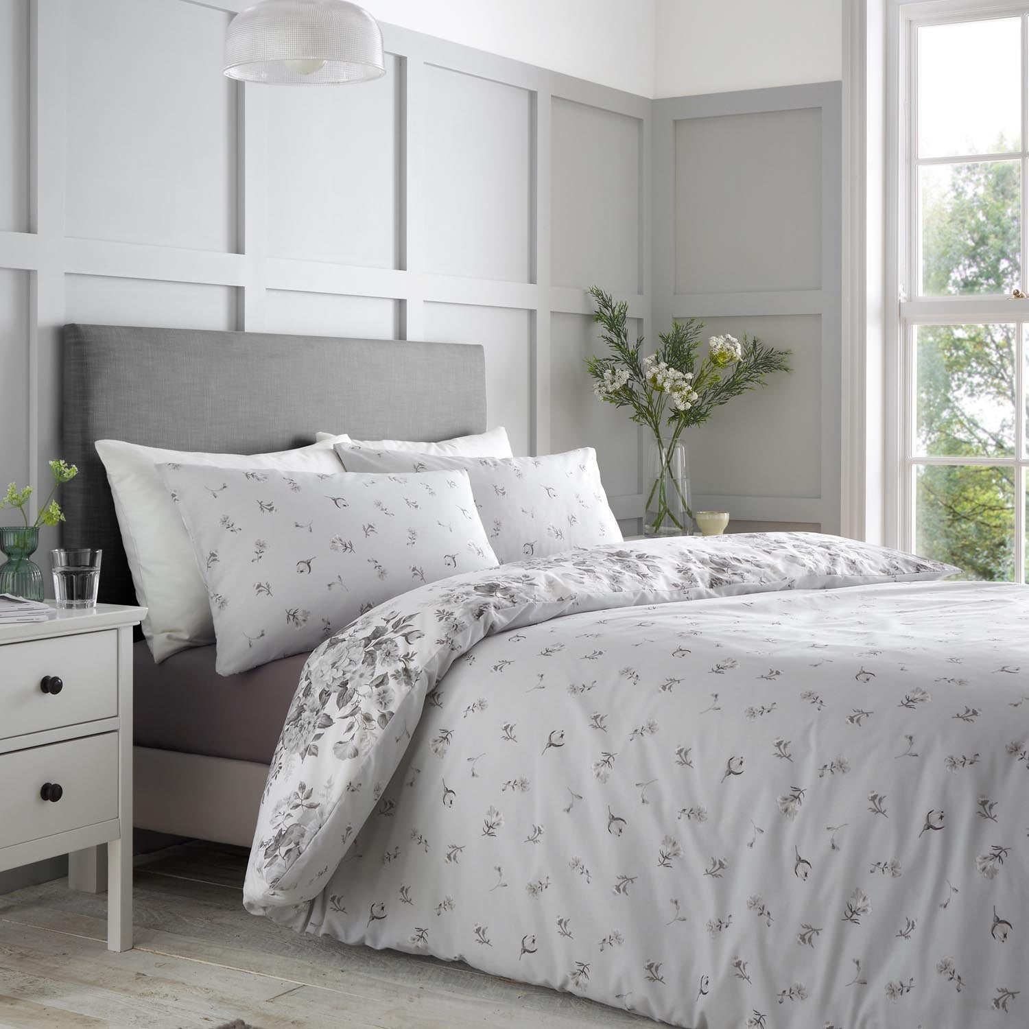 Catherine Lansfield Elinda Floral Duvet Cover Set 3 Shaws Department Stores