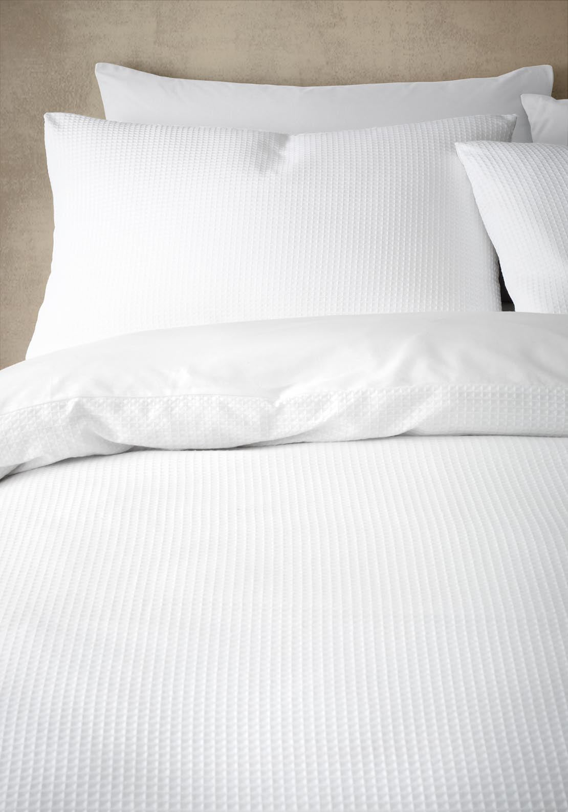 The Home Luxury Collection Waffle Duvet Cover Set White 2 Shaws Department Stores