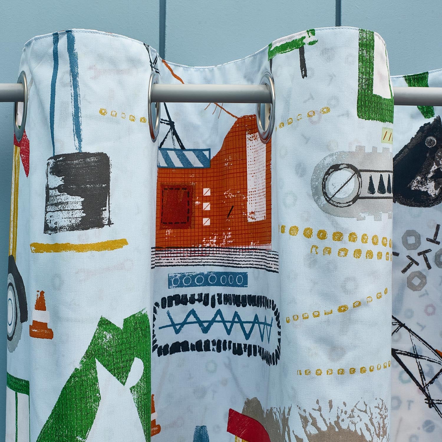 The Home Collection Kids Digger Dreaming Reversible Eyelet Curtains 66X72 3 Shaws Department Stores