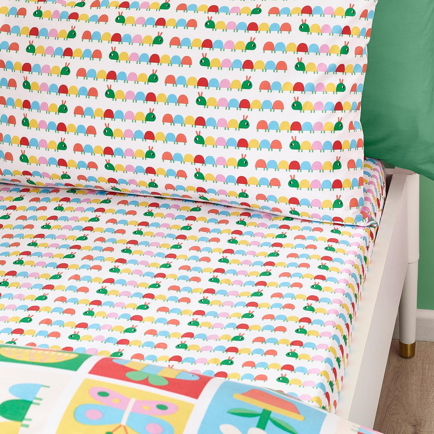 The Home Collection Kids Lovable Garden Friends Fitted Sheet - Bright 1 Shaws Department Stores