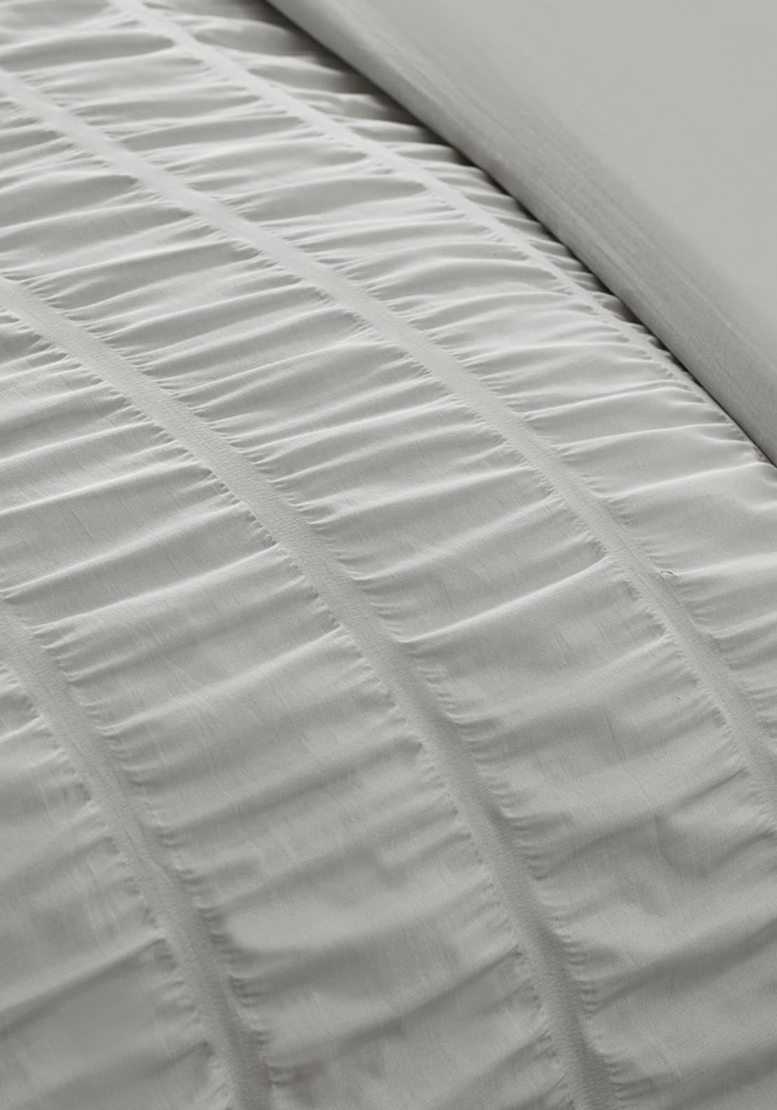 The Home Collection Textured Seersucker Frill Duvet Cover Set 3 Shaws Department Stores