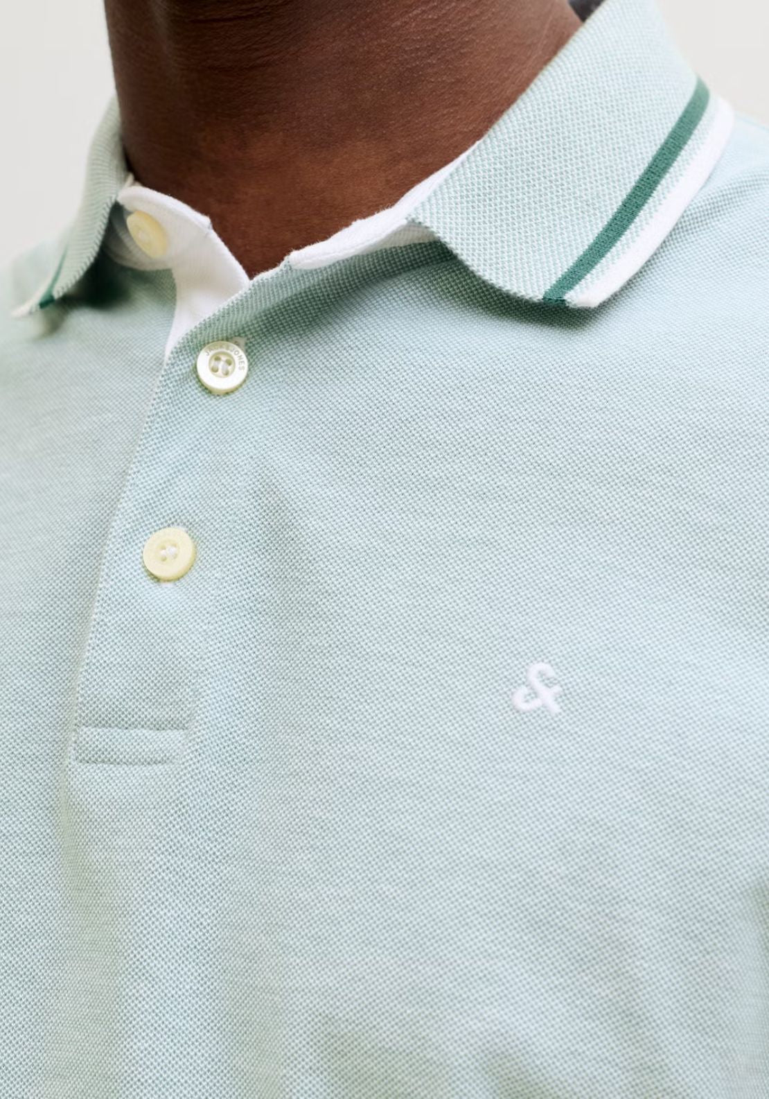 Jack & Jones Paulos Polo Short Sleeve Shirt - Blue 3 Shaws Department Stores
