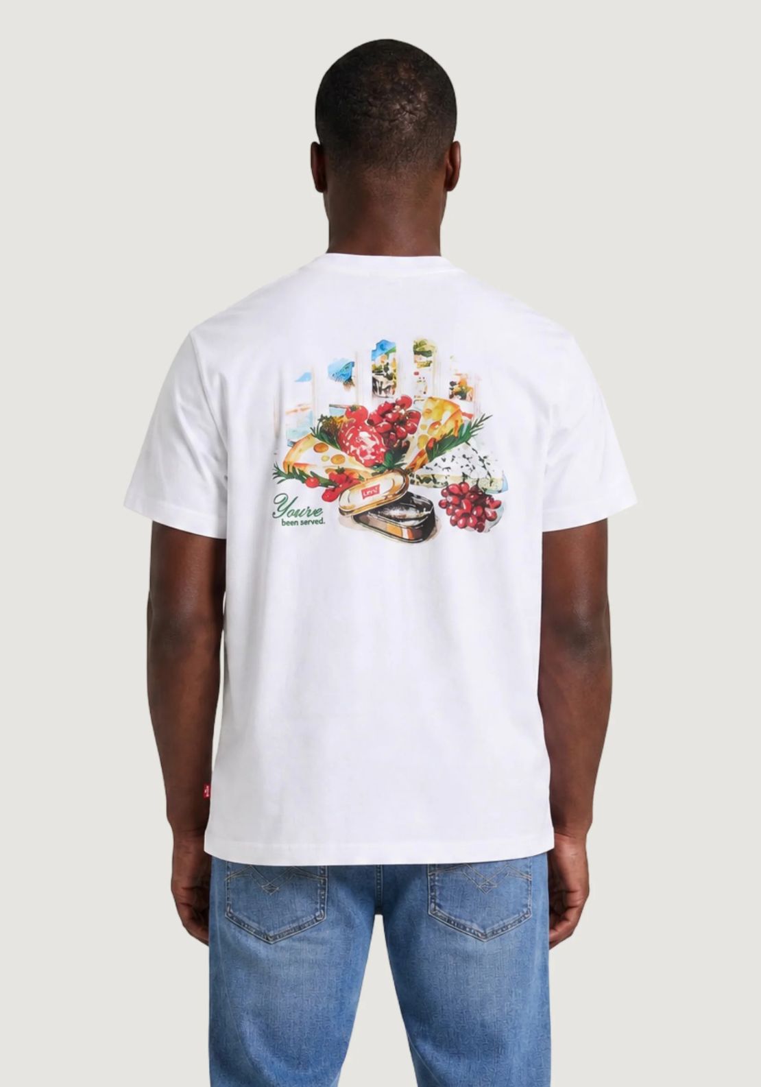 Levis Graphic Short Sleeve T-Shirt - White 2 Shaws Department Stores
