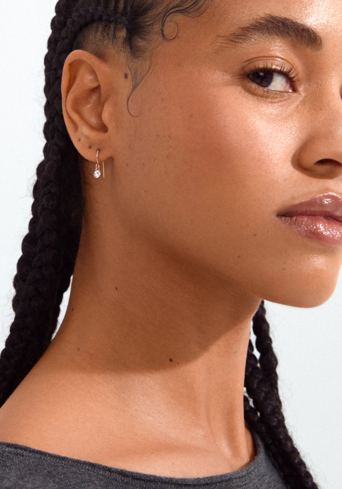 Lucia Rose Gold Plated Crystal Earrings - Rosa Gold Plated