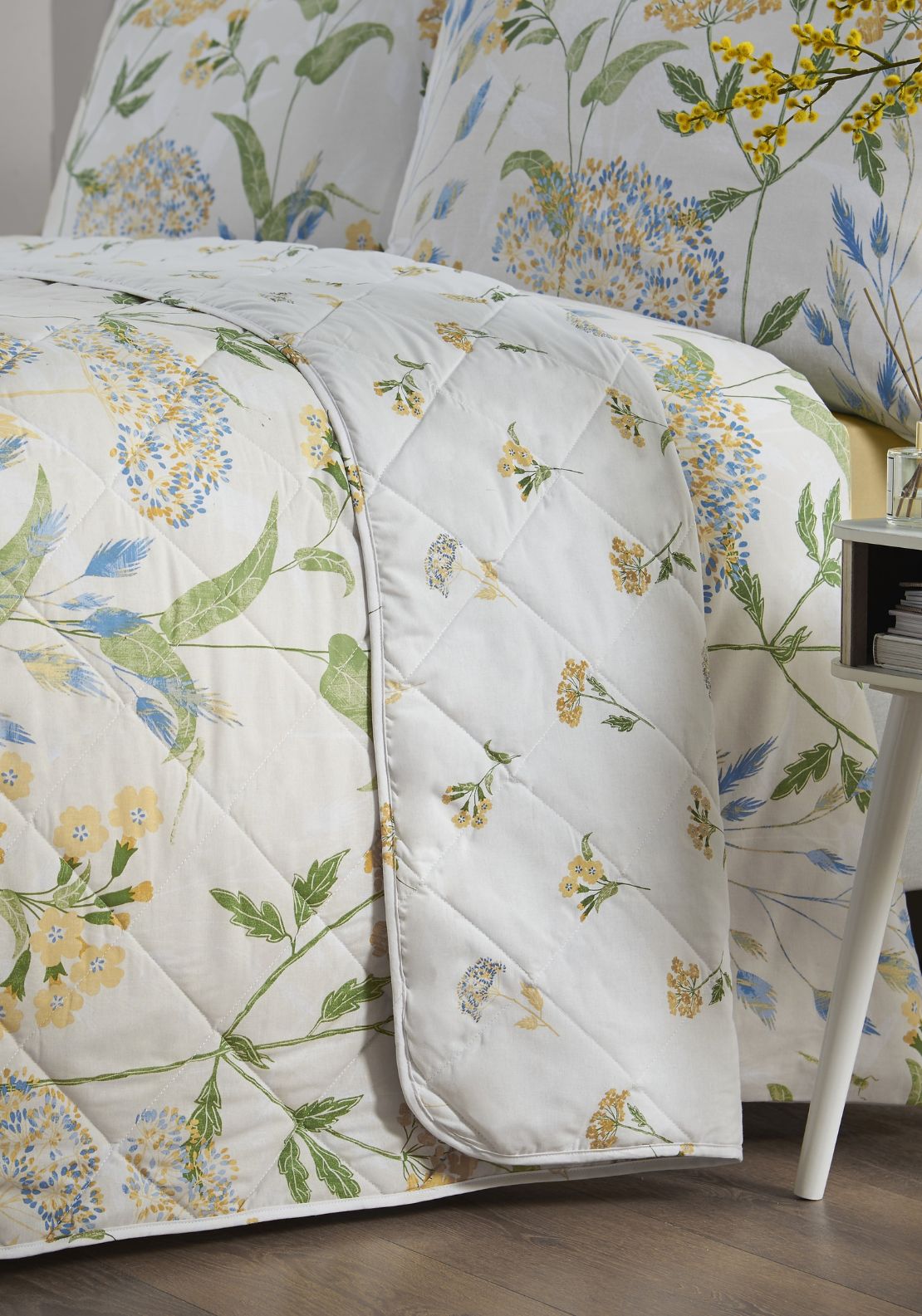 The Home Collection Floral Meadow Breeze Duvet Cover Set Quilted Bedspread - Nude 2 Shaws Department Stores