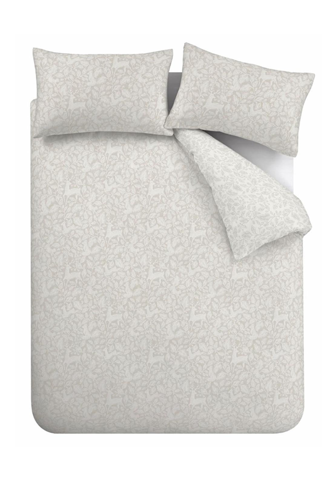 The Home Luxury Collection 100% Cotton 200 TC Woodland Trail Duvet Cover Set - Nude 5 Shaws Department Stores