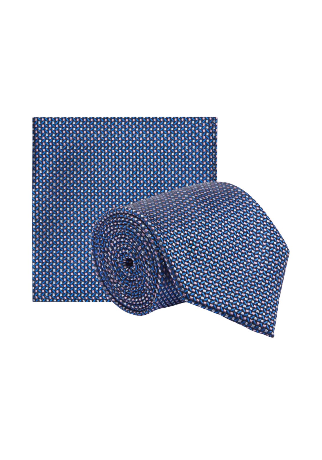 Daniel Grahame Tie & Pocket Square - Navy 1 Shaws Department Stores