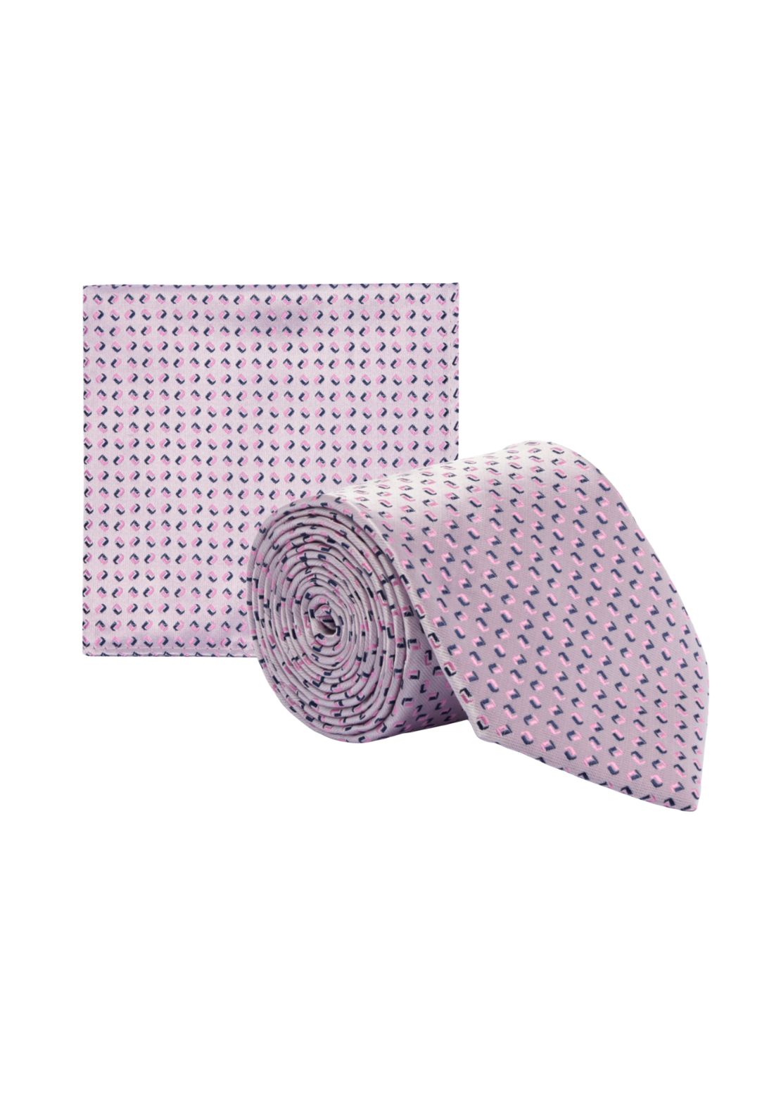 Daniel Grahame Tie & Pocket Square - Pink 1 Shaws Department Stores