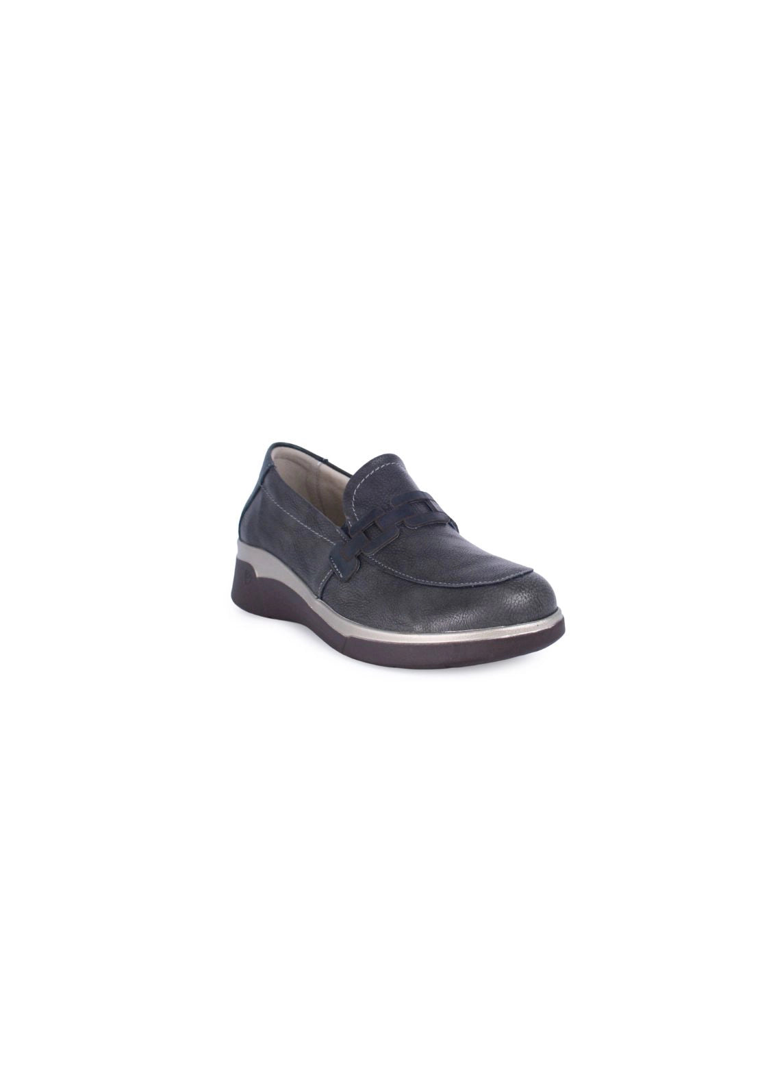 Suave Wedge Loafer - Grey 2 Shaws Department Stores