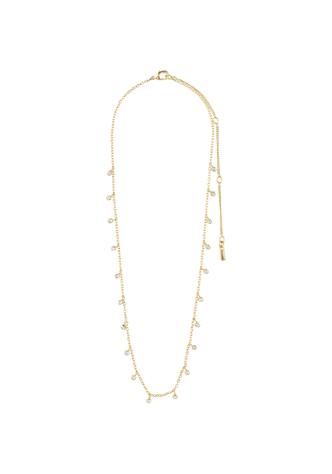Maja Gold Plated Crystal Drop Necklace - Gold