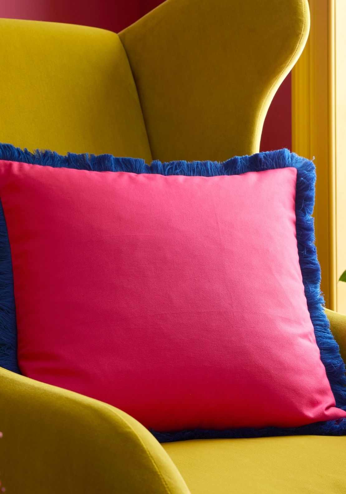 Sophie Robinson Darling Diagonal Stripe Reversible Feather Filled Cushion - Multi 2 Shaws Department Stores