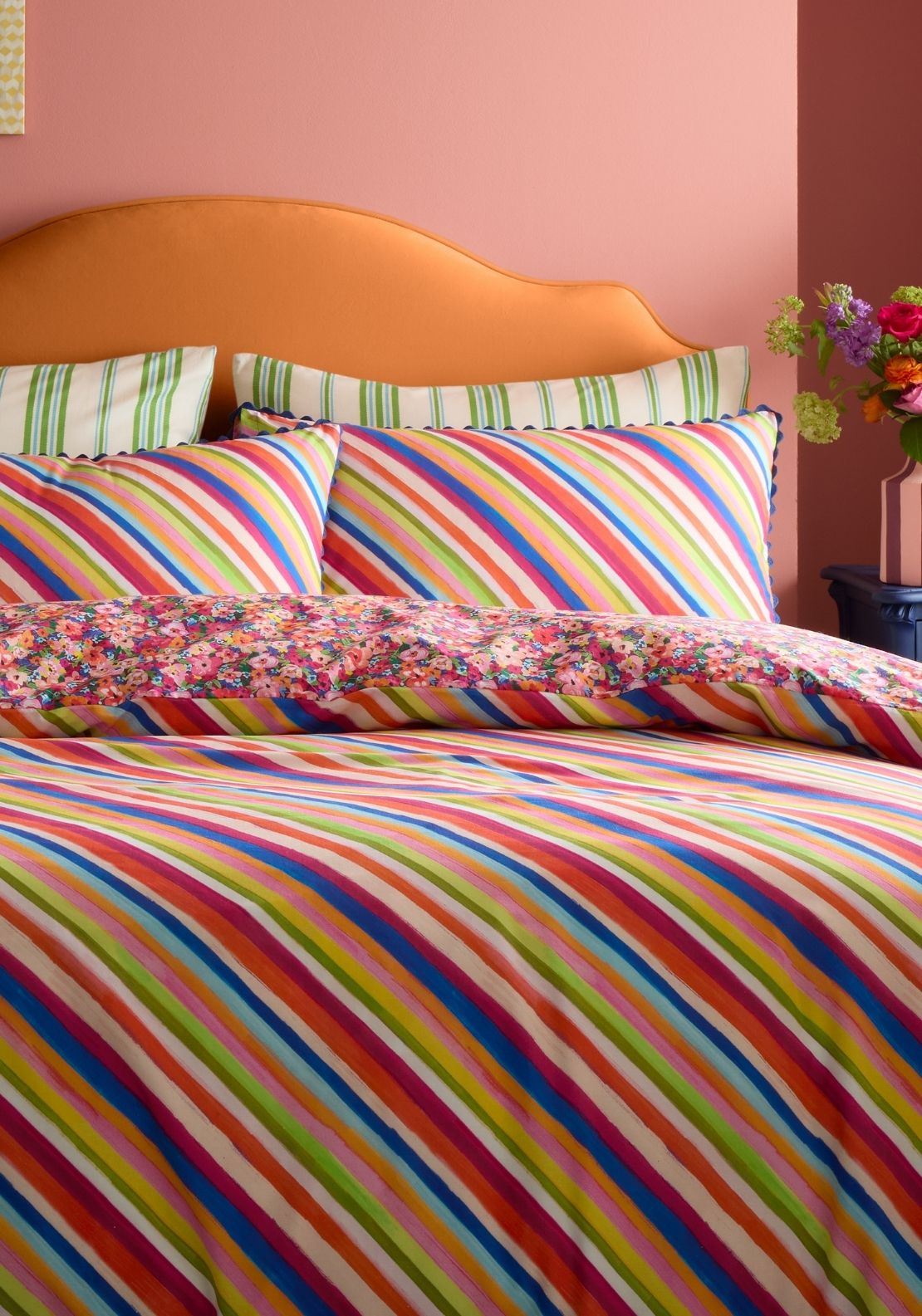 Sophie Robinson Darling Ditsy 100% Cotton Reversible Duvet Cover Set - Multi 2 Shaws Department Stores