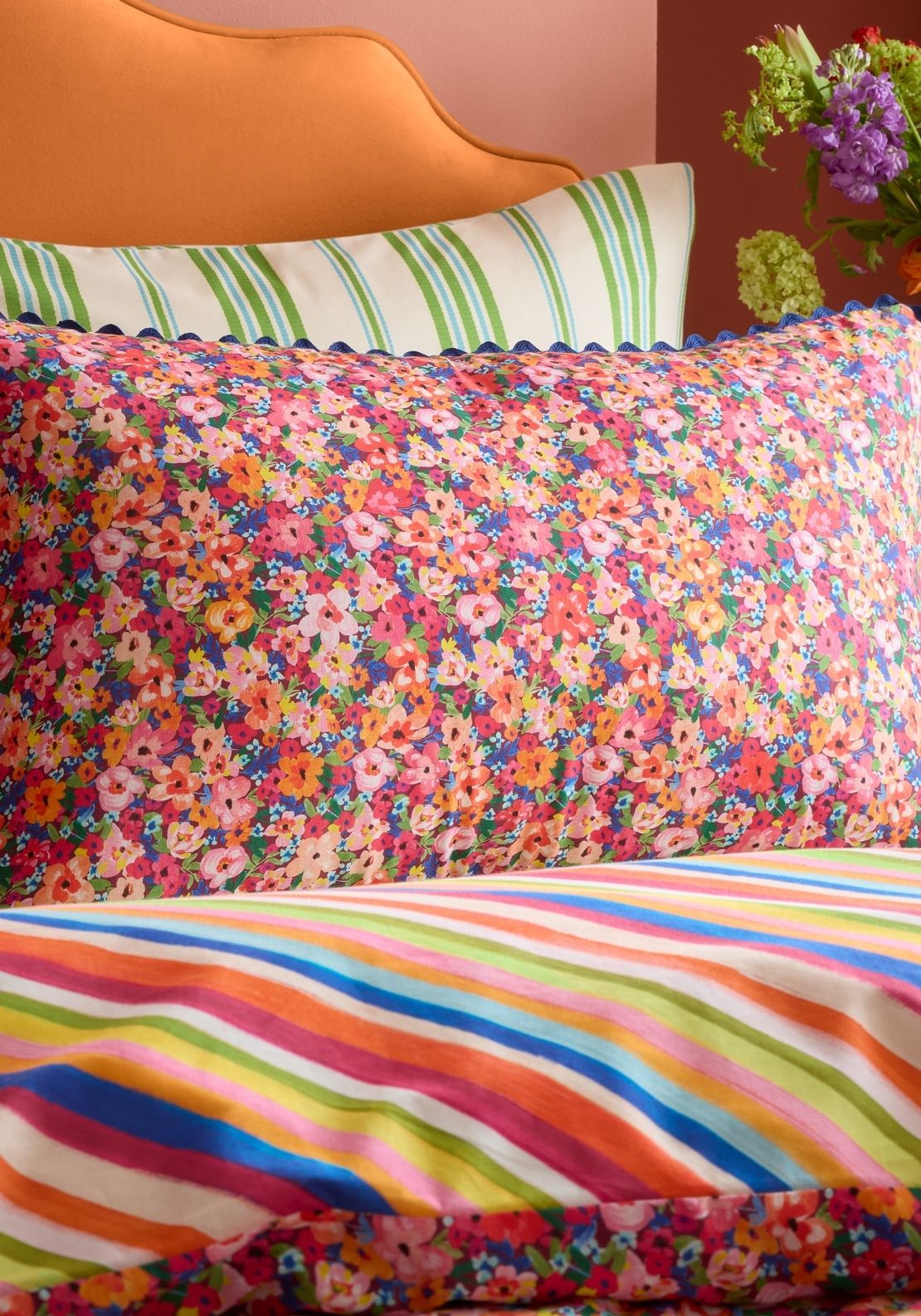 Sophie Robinson Darling Ditsy 100% Cotton Reversible Duvet Cover Set - Multi 3 Shaws Department Stores