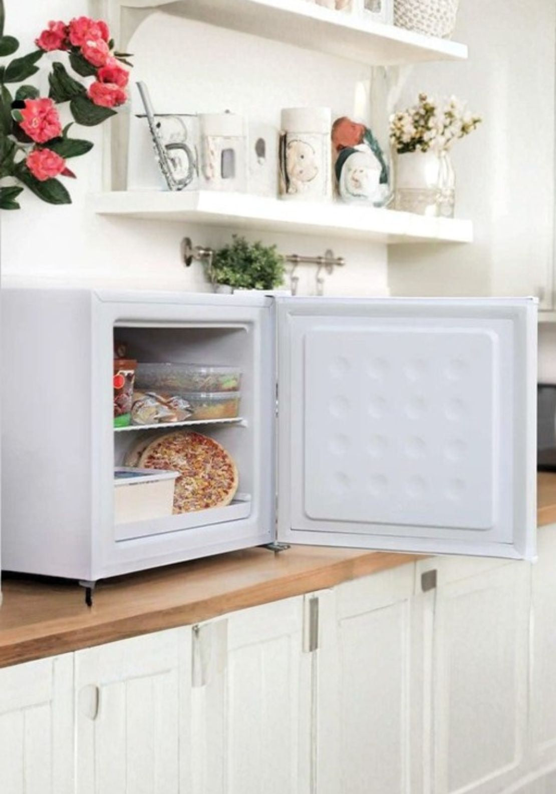 Adamo Table Top Freezer - White 2 Shaws Department Stores