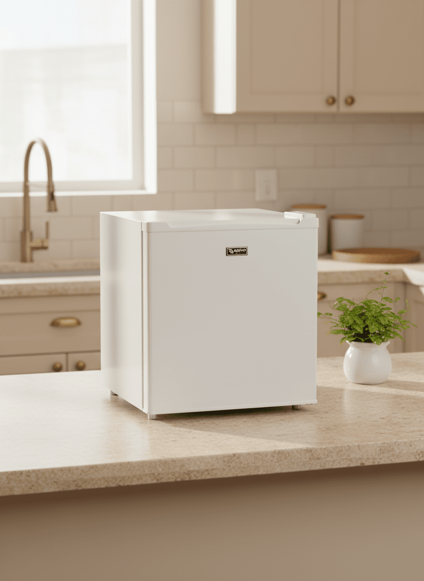 Adamo Table Top Freezer - White 1 Shaws Department Stores