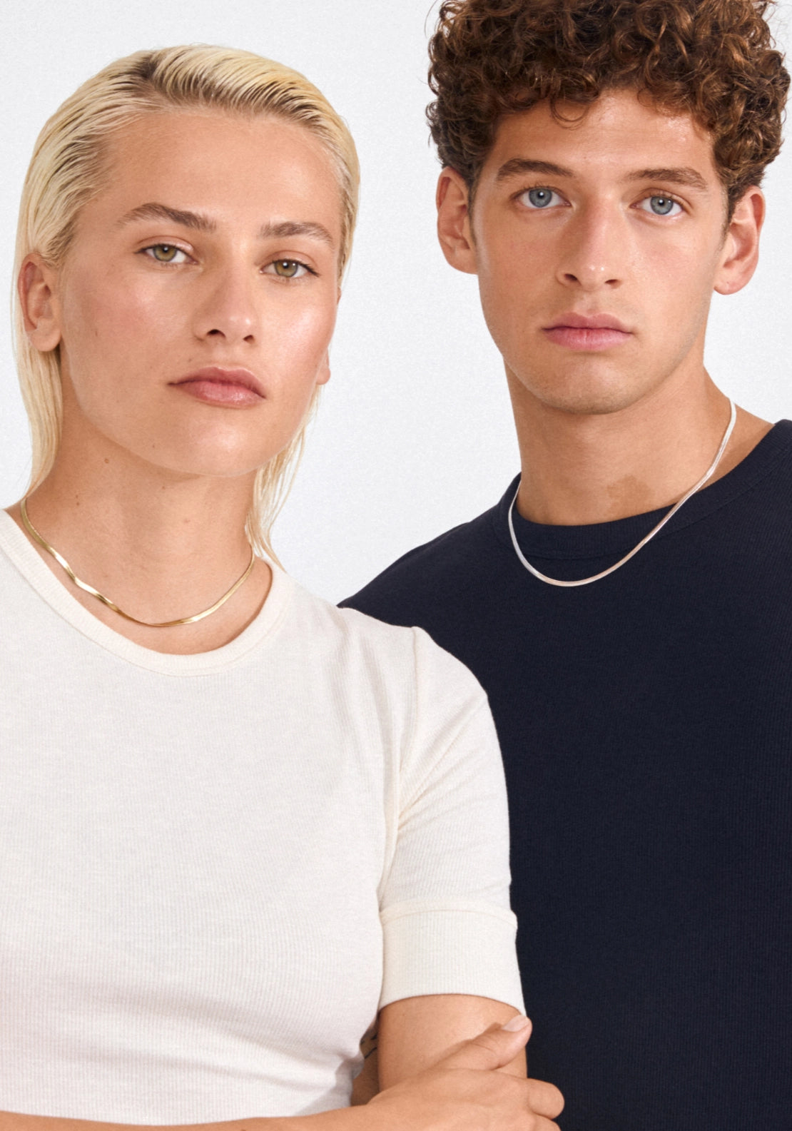 Joanna Gold Plated Flat Snake Chain Necklace - Gold