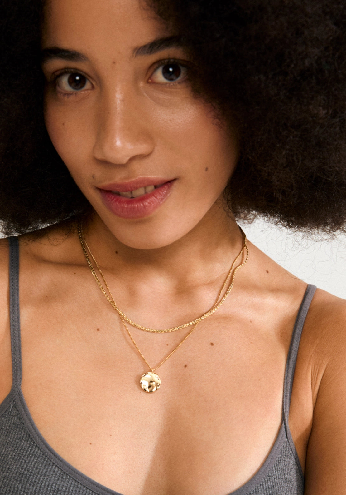 Declan Gold Plated 2 In 1 Necklace Set - Gold