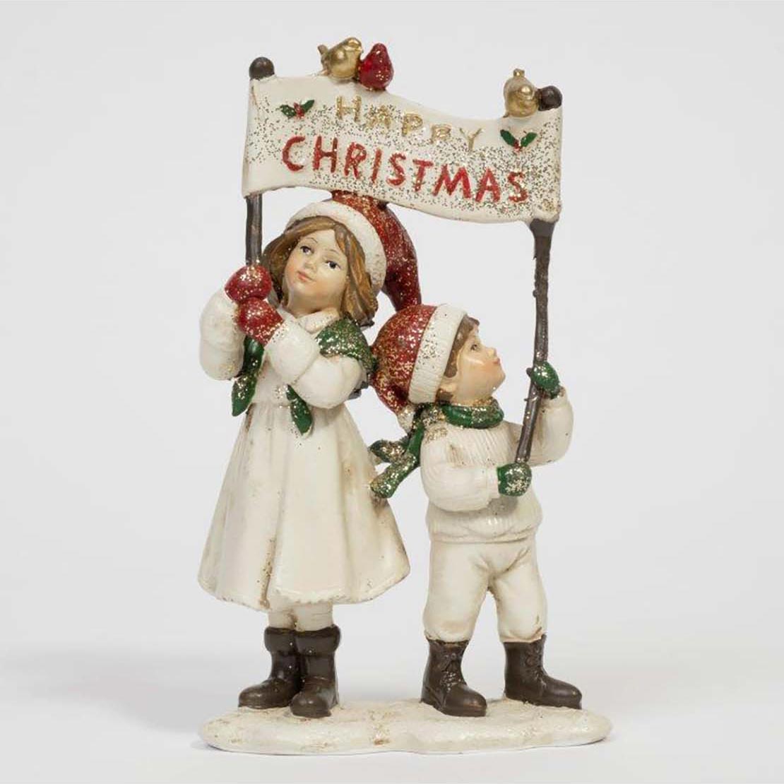 The Home Christmas Festive Kids Holding A Sign 1 Shaws Department Stores