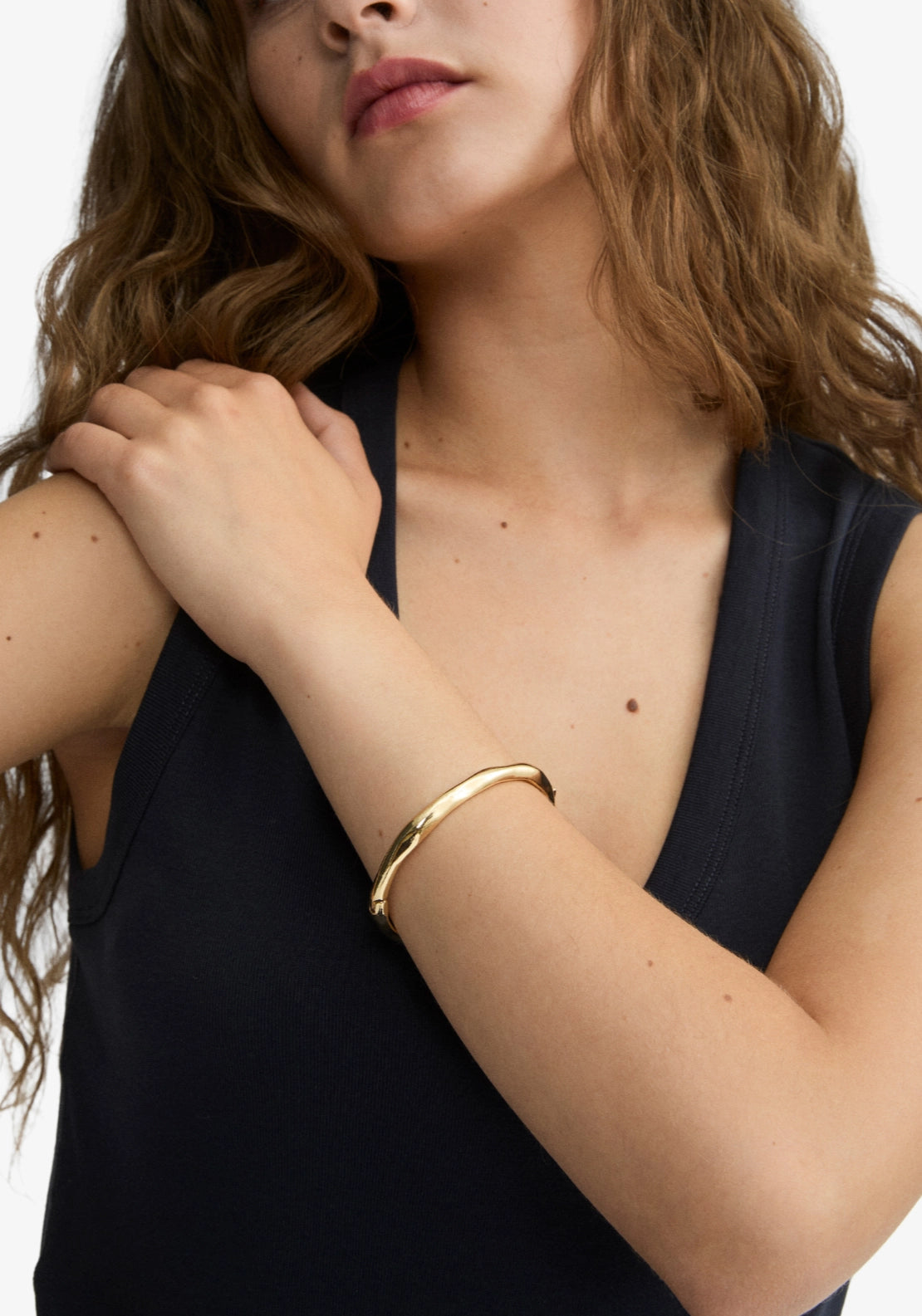 Harrison Gold Plated Bangle - Gold