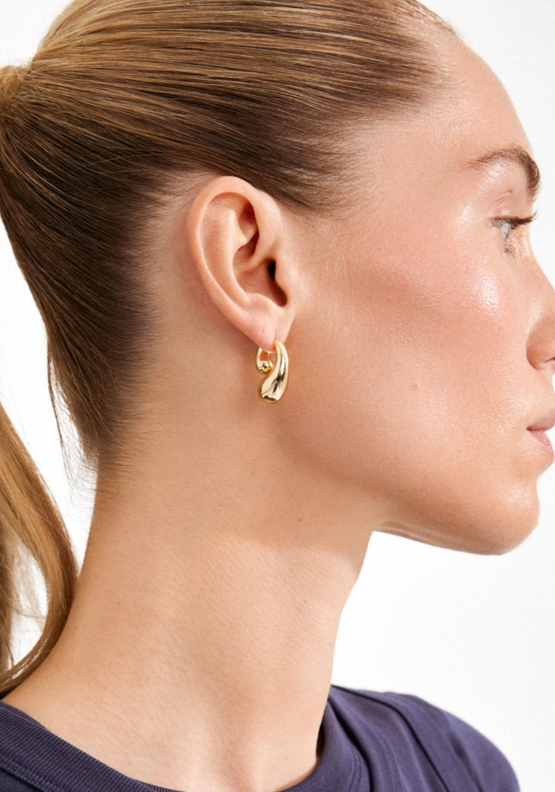 Jennings Gold Plated Earrings - Gold