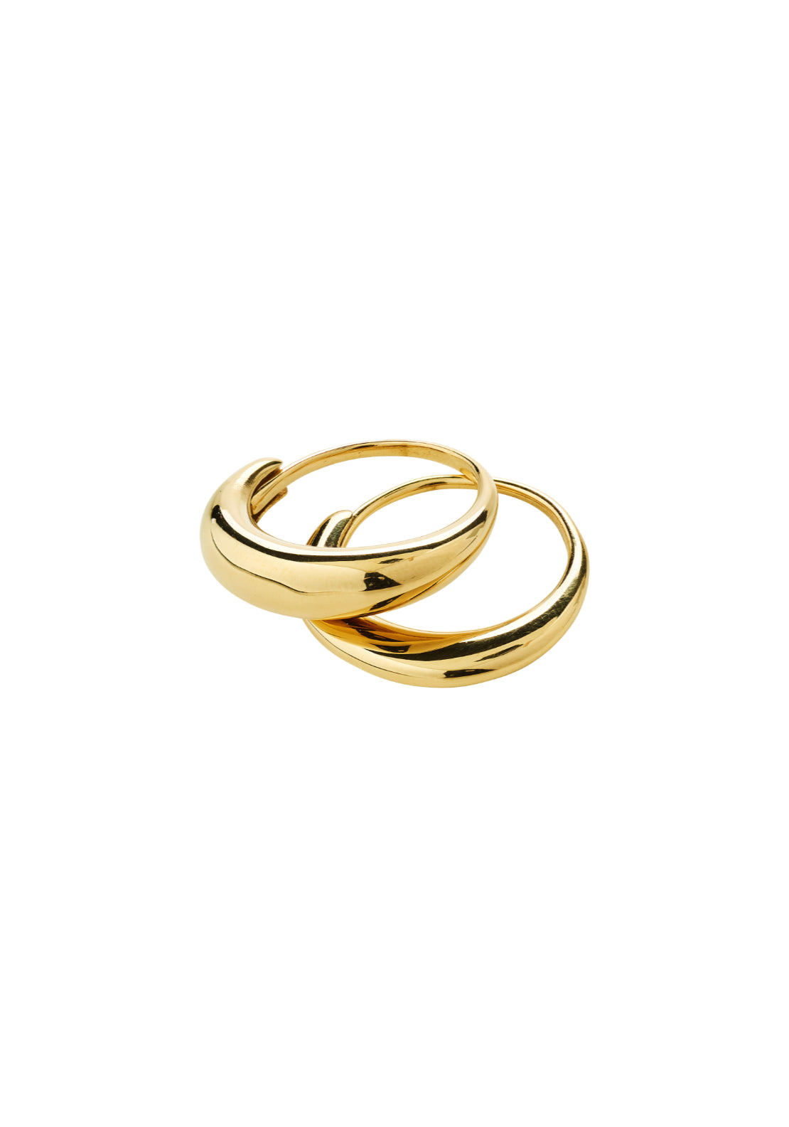 Kaisyn Gold Plated 2 In 1 Ring Set - Gold