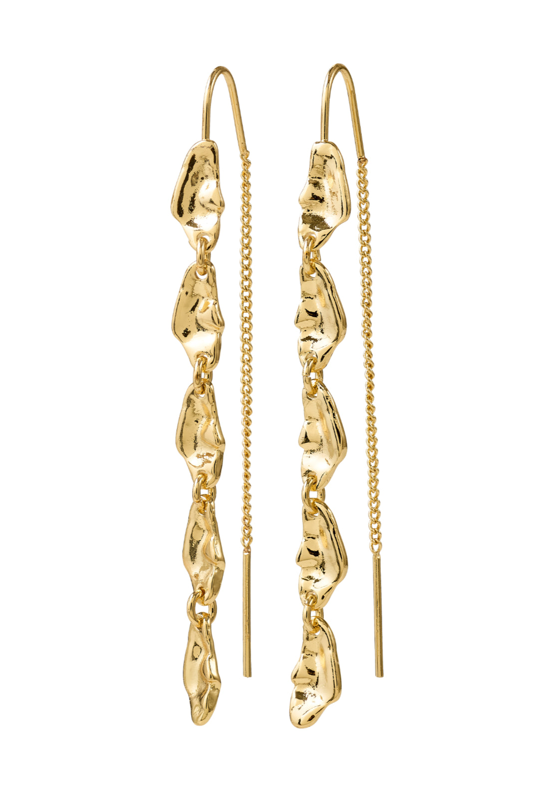 Eliyah Gold Plated Chain Earrings - Gold