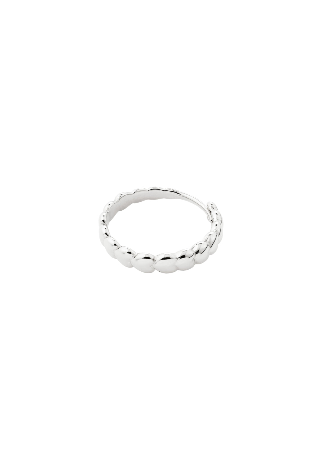 Revan Silver Plated Heart Ring - Silver