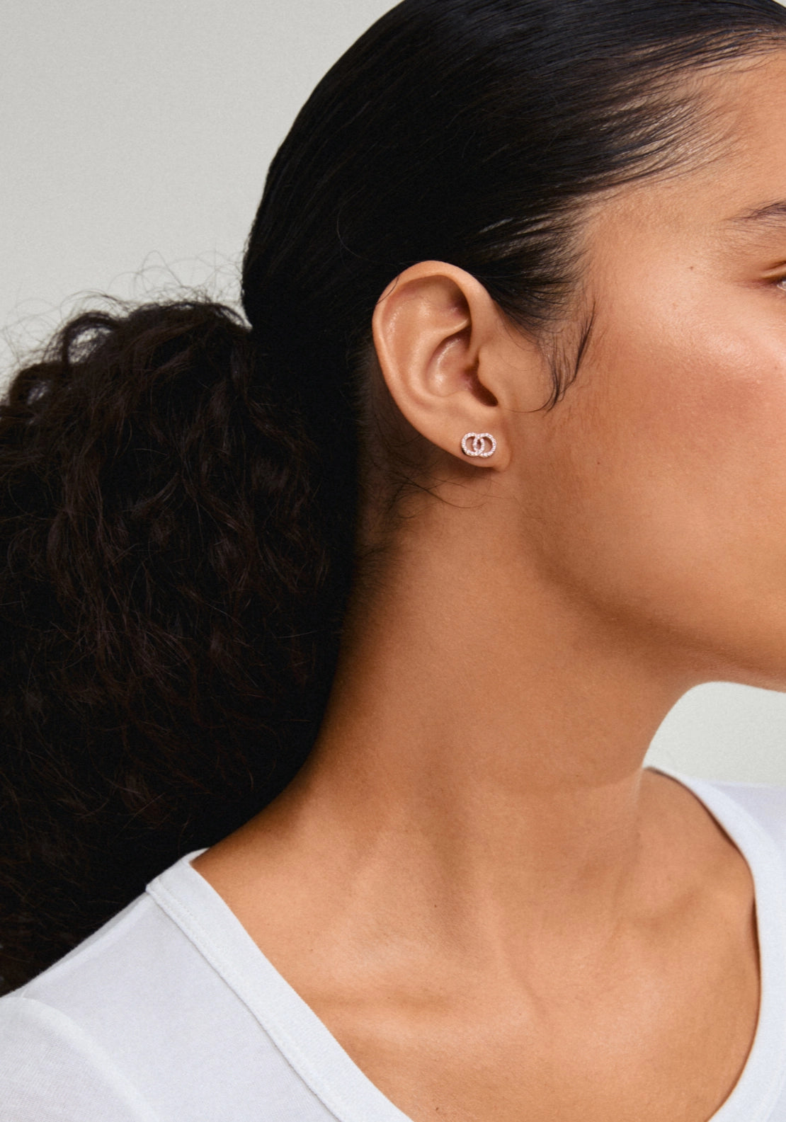Jolina Rose Gold Plated Recycled Earrings - Rose Gold