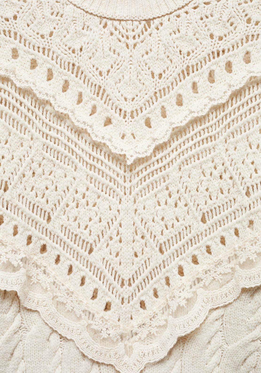 Mango Knitted sweater with openwork details 7 Shaws Department Stores