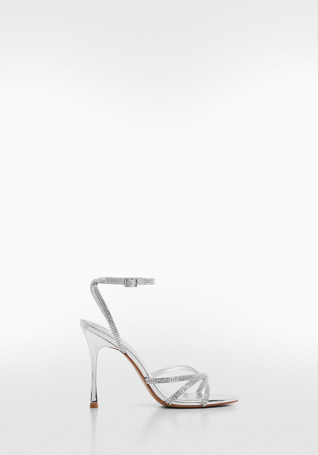 Mango Strap rhinestone sandals 5 Shaws Department Stores