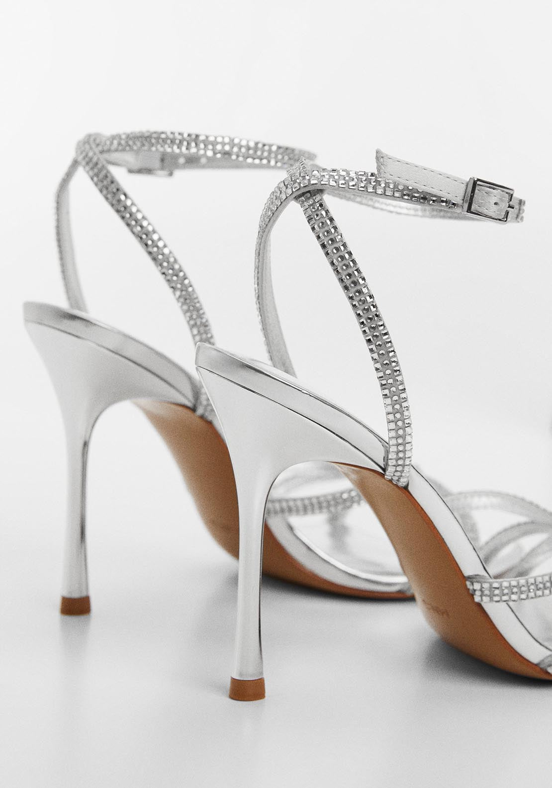 Mango Strap rhinestone sandals 4 Shaws Department Stores