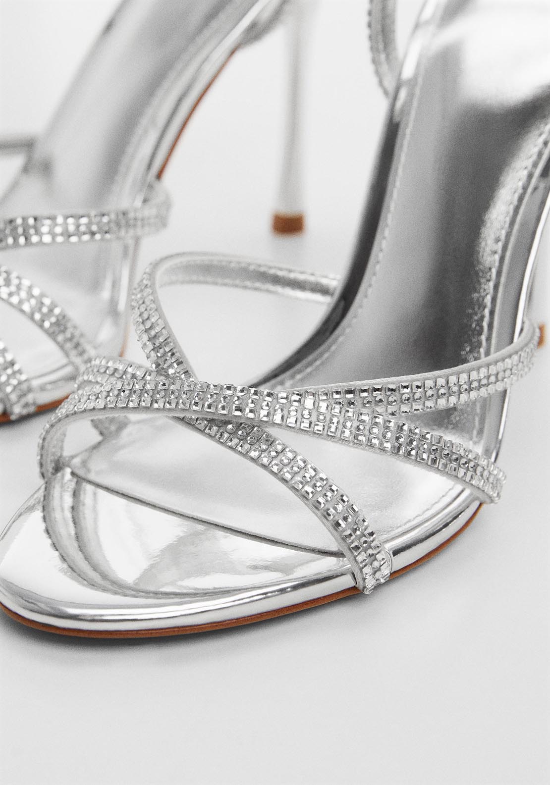 Mango Strap rhinestone sandals 3 Shaws Department Stores