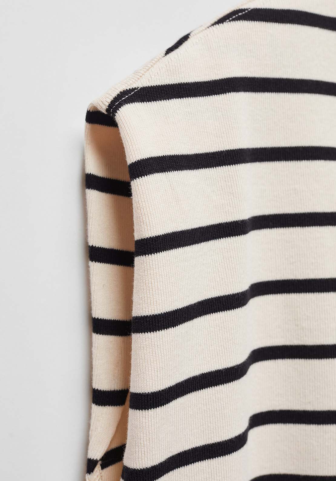 Mango Shoulder pad stripped t-shirt 5 Shaws Department Stores