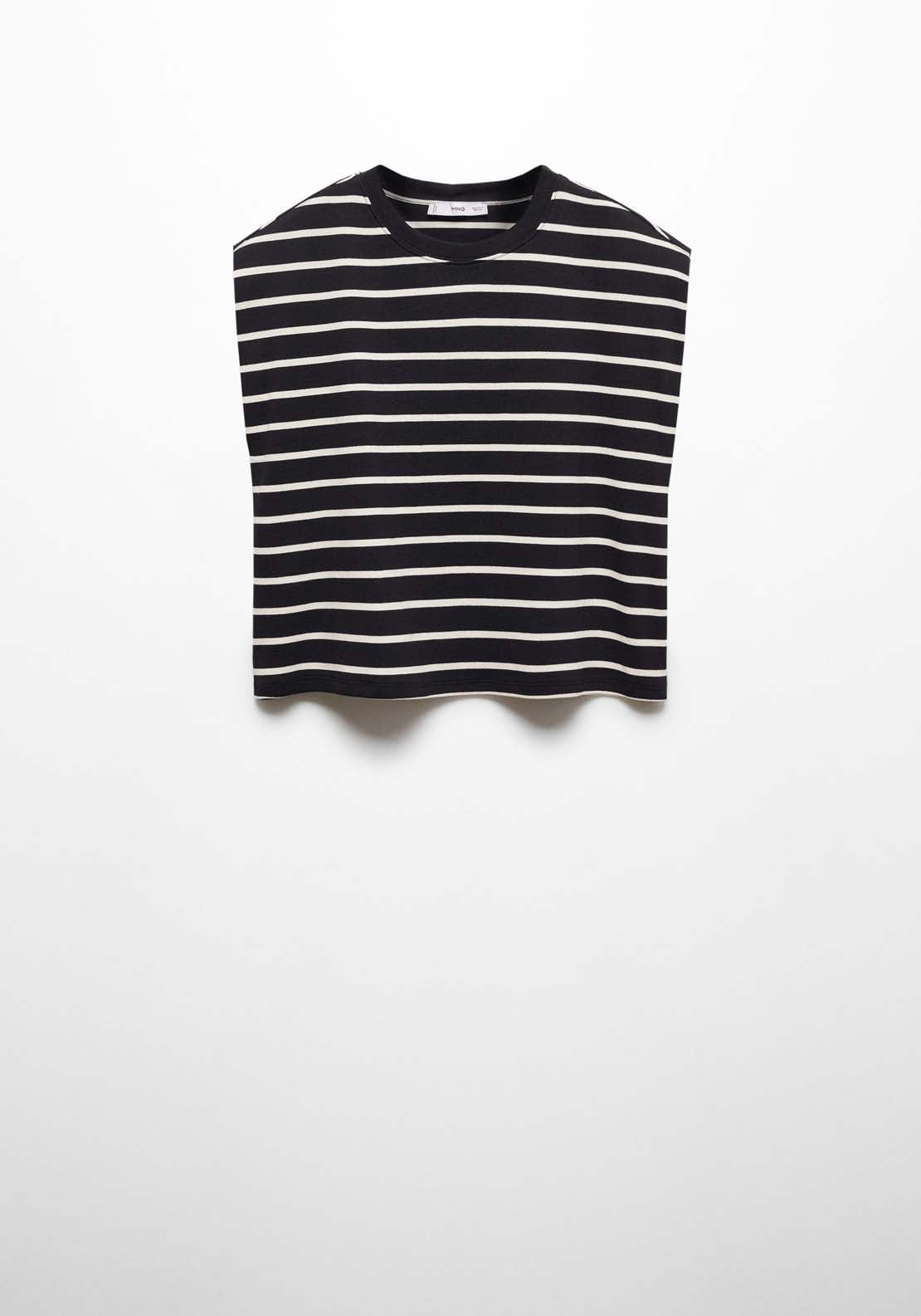 Mango Shoulder pad stripped t-shirt 6 Shaws Department Stores