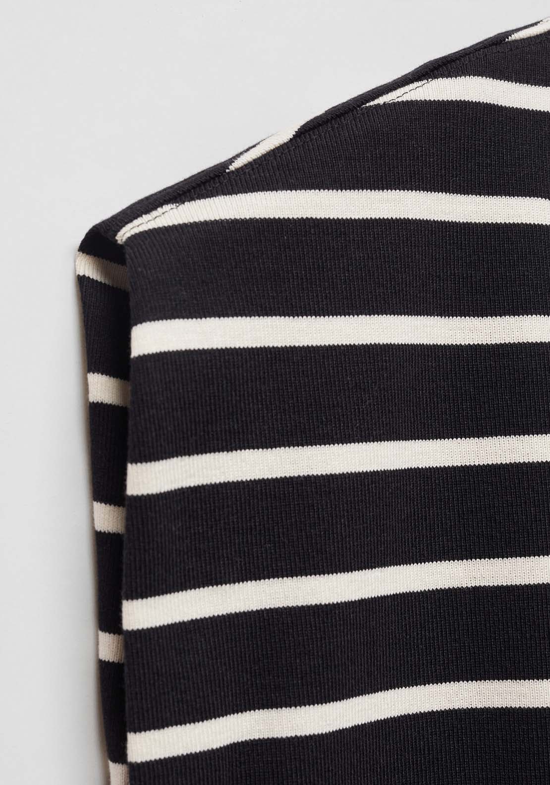 Mango Shoulder pad stripped t-shirt 5 Shaws Department Stores
