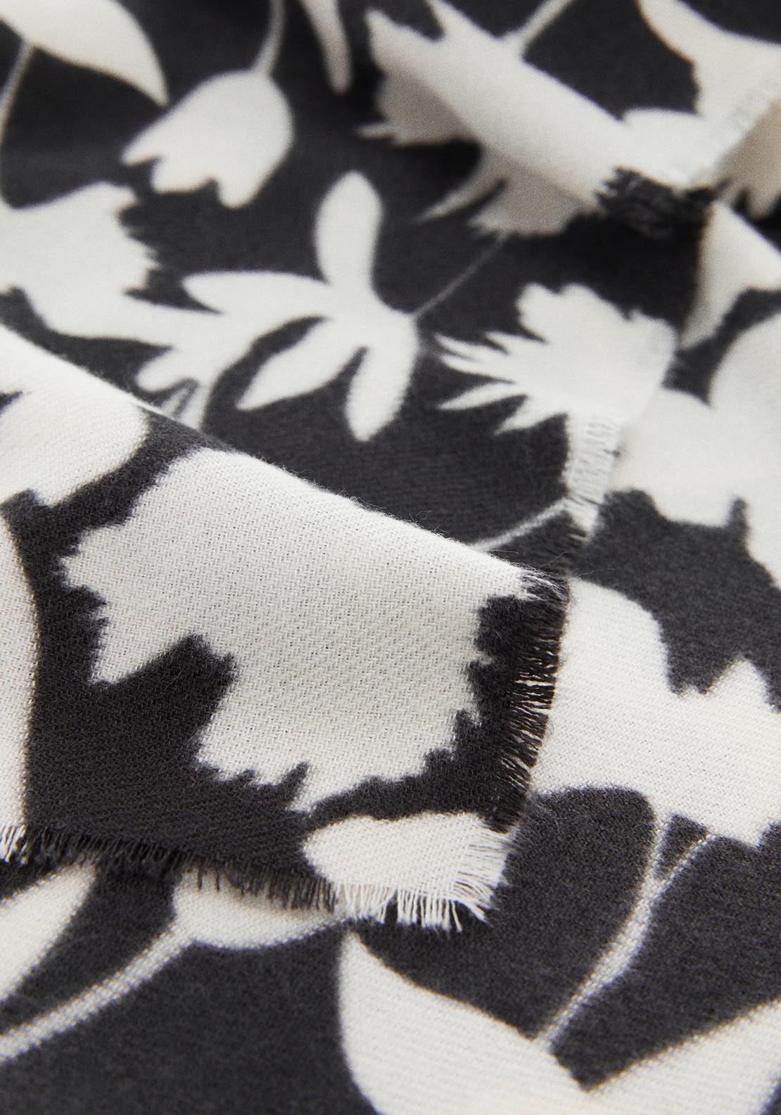 Mango Floral print scarf 2 Shaws Department Stores