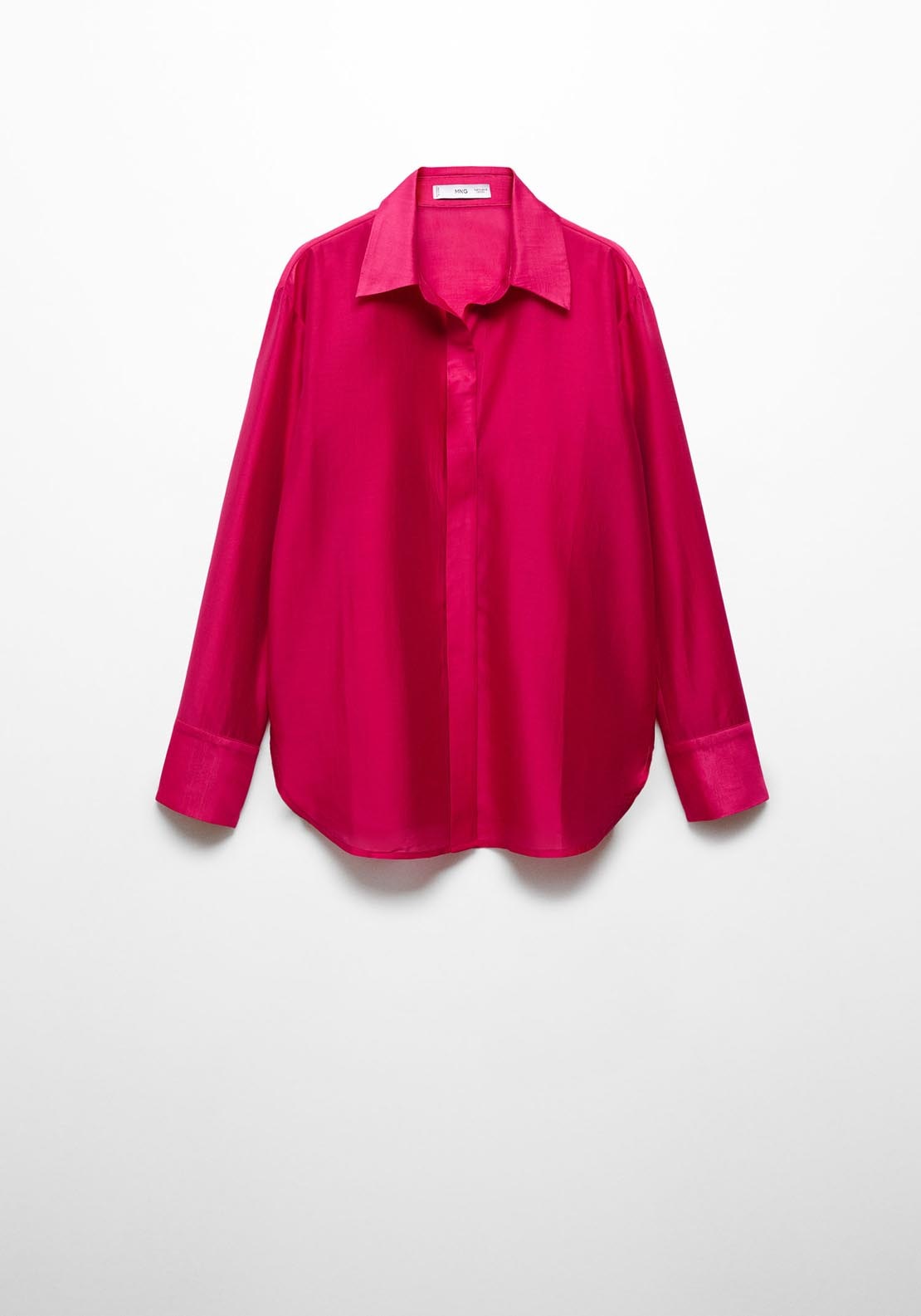 Mango Concealed button shirt 4 Shaws Department Stores