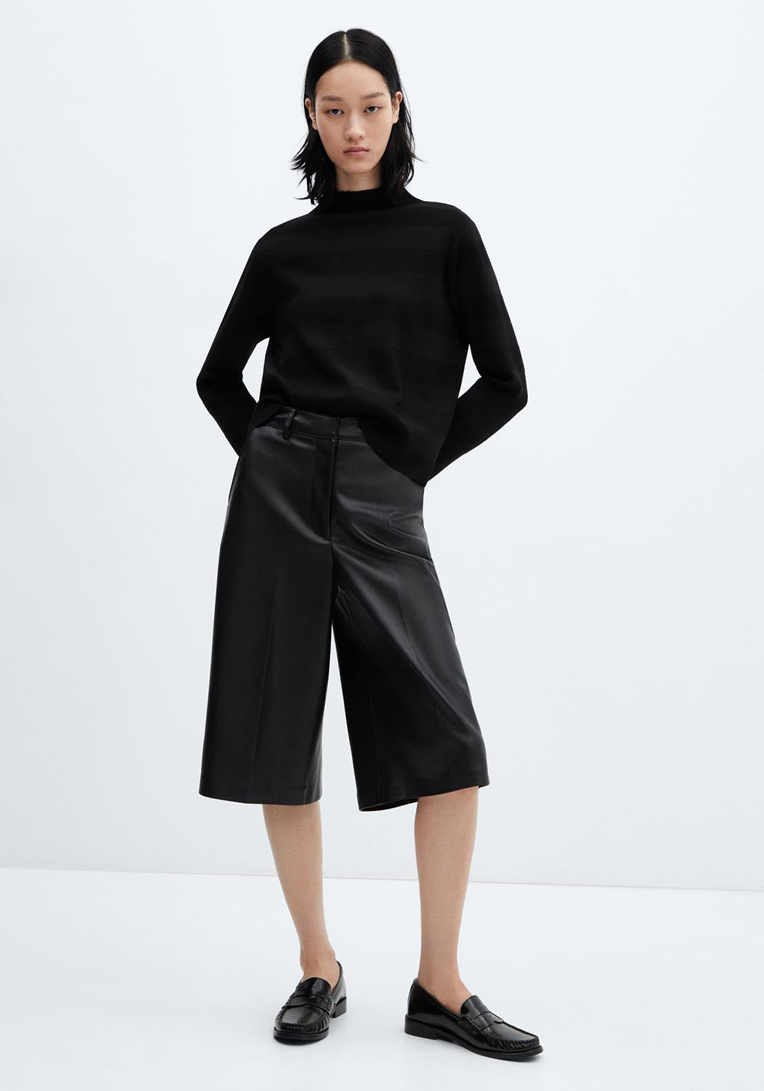 Mango High collar sweater 3 Shaws Department Stores