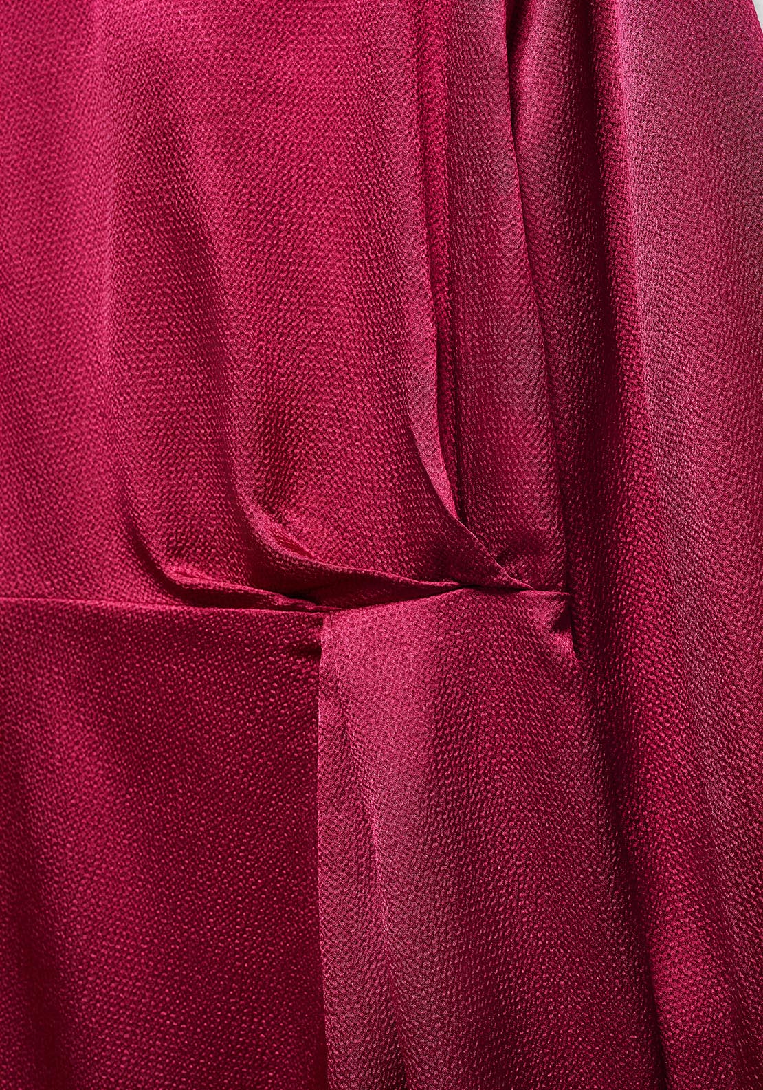 Mango Puffed sleeves satin dress 6 Shaws Department Stores