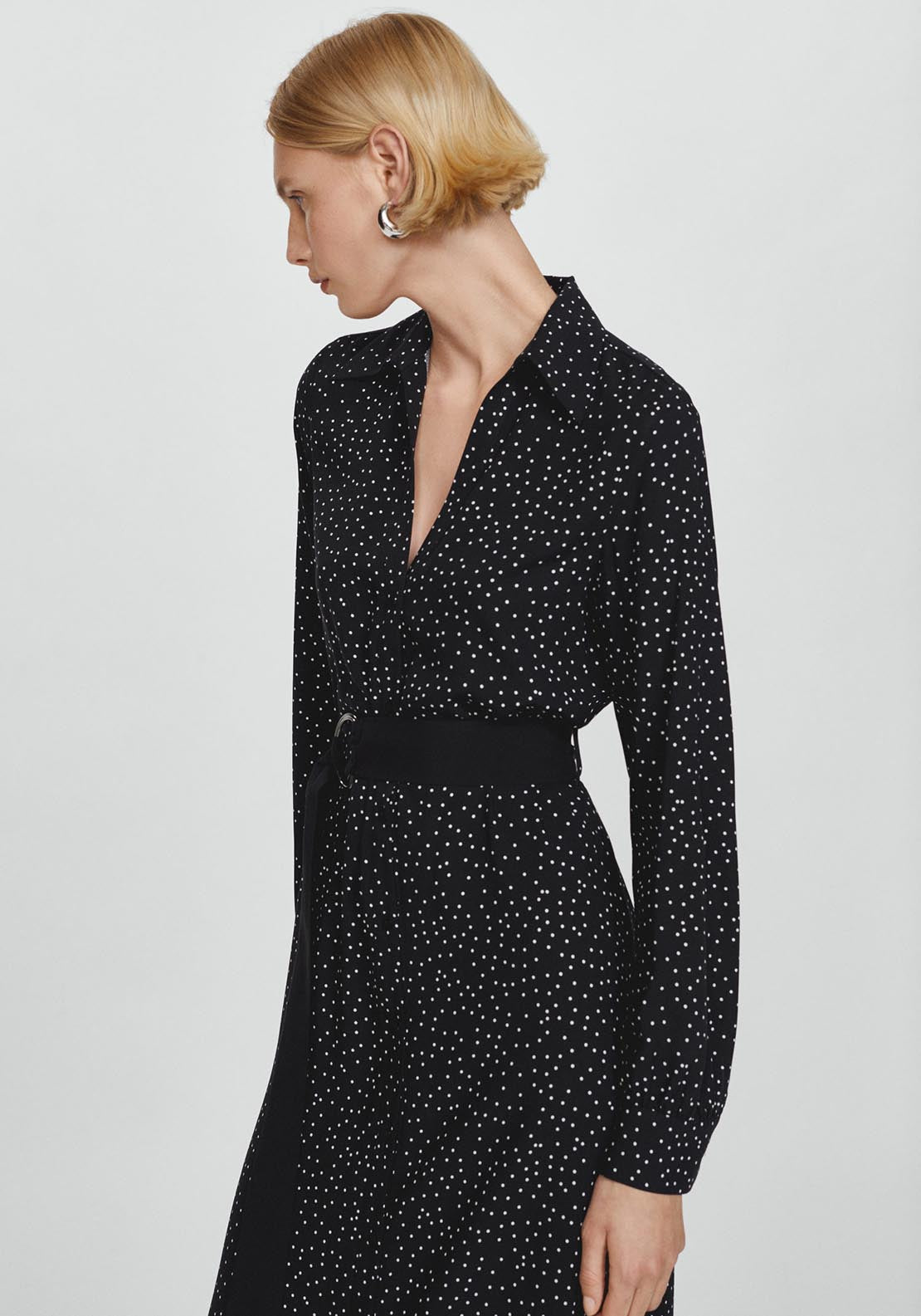 Mango Polka-dots shirt dress 2 Shaws Department Stores