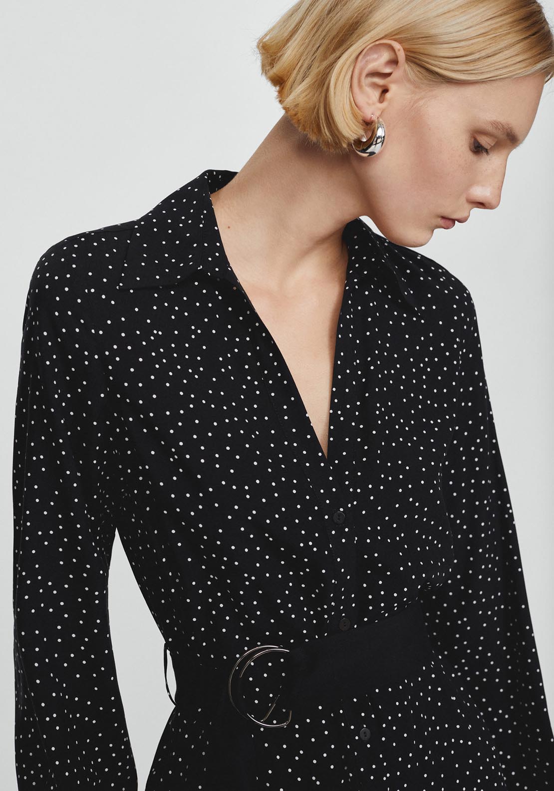 Mango Polka-dots shirt dress 5 Shaws Department Stores