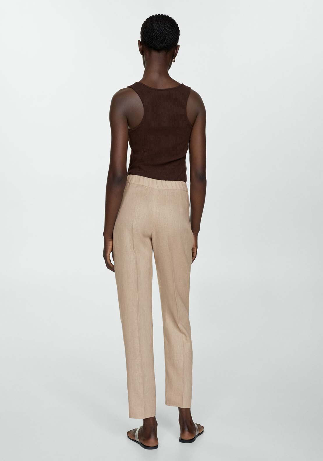 Mango 100% linen trousers 3 Shaws Department Stores