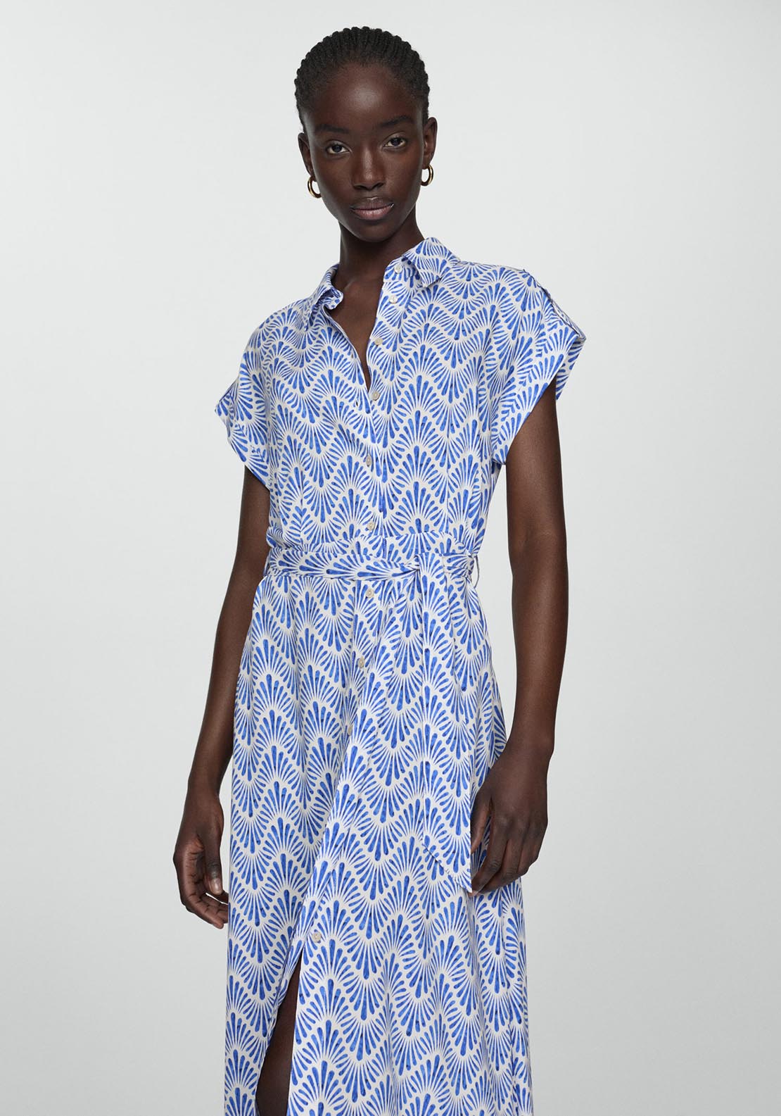 Mango Bow shirt dress 4 Shaws Department Stores