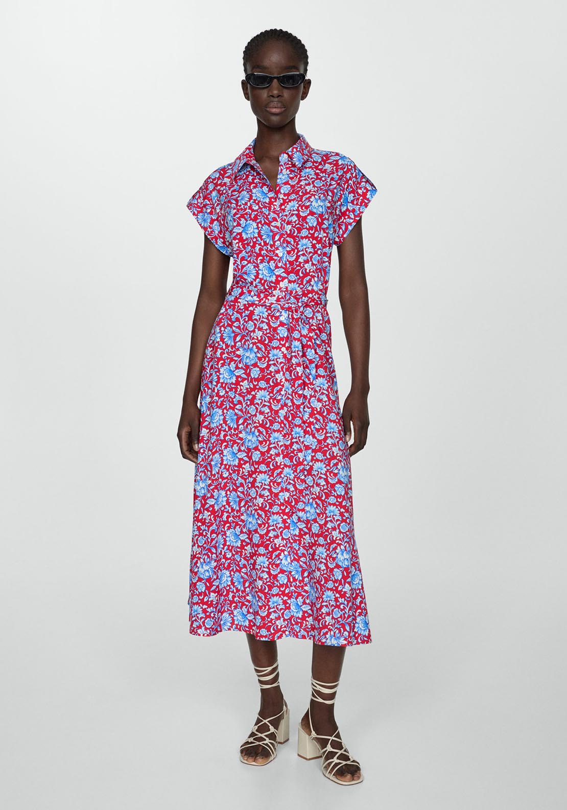 Mango Bow shirt dress 3 Shaws Department Stores