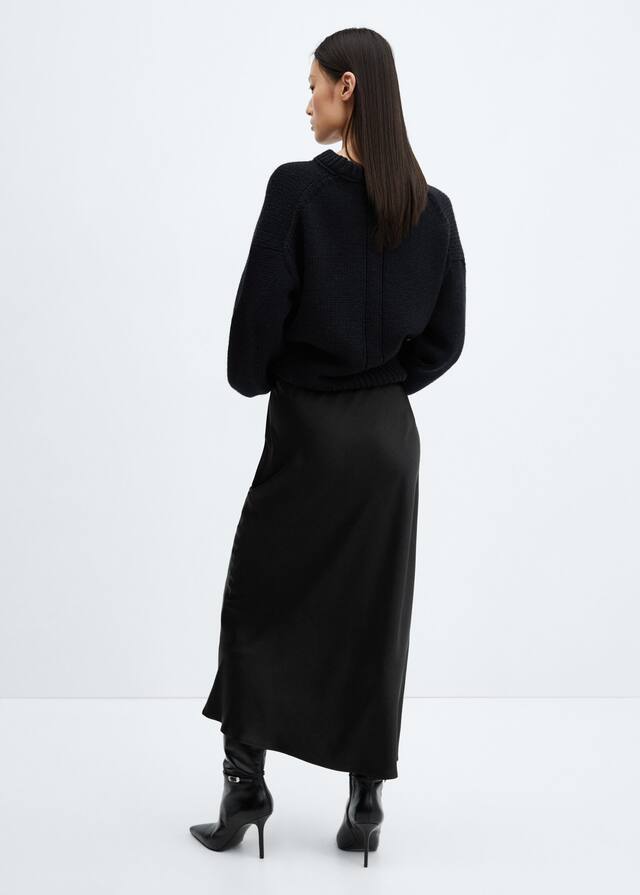 Mango Midi satin skirt 2 Shaws Department Stores