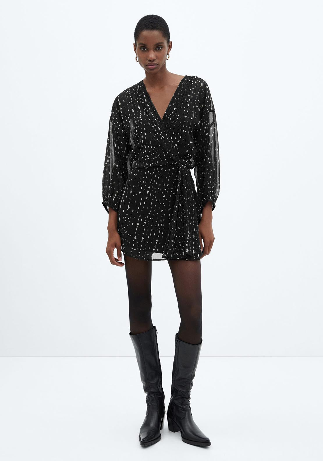 Mango Print wrap dress 2 Shaws Department Stores